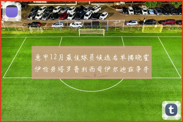 意甲12月最佳球员候选名单揭晓霍伊伦劳塔罗普利西奇伊尔迪兹争夺荣誉